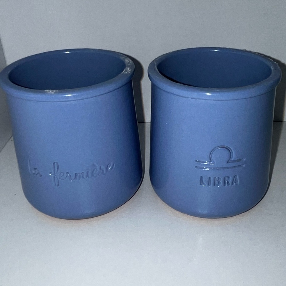 La Fermiere Limited Edition Libra Pots in Signature Lavender Blue (Set of 2)